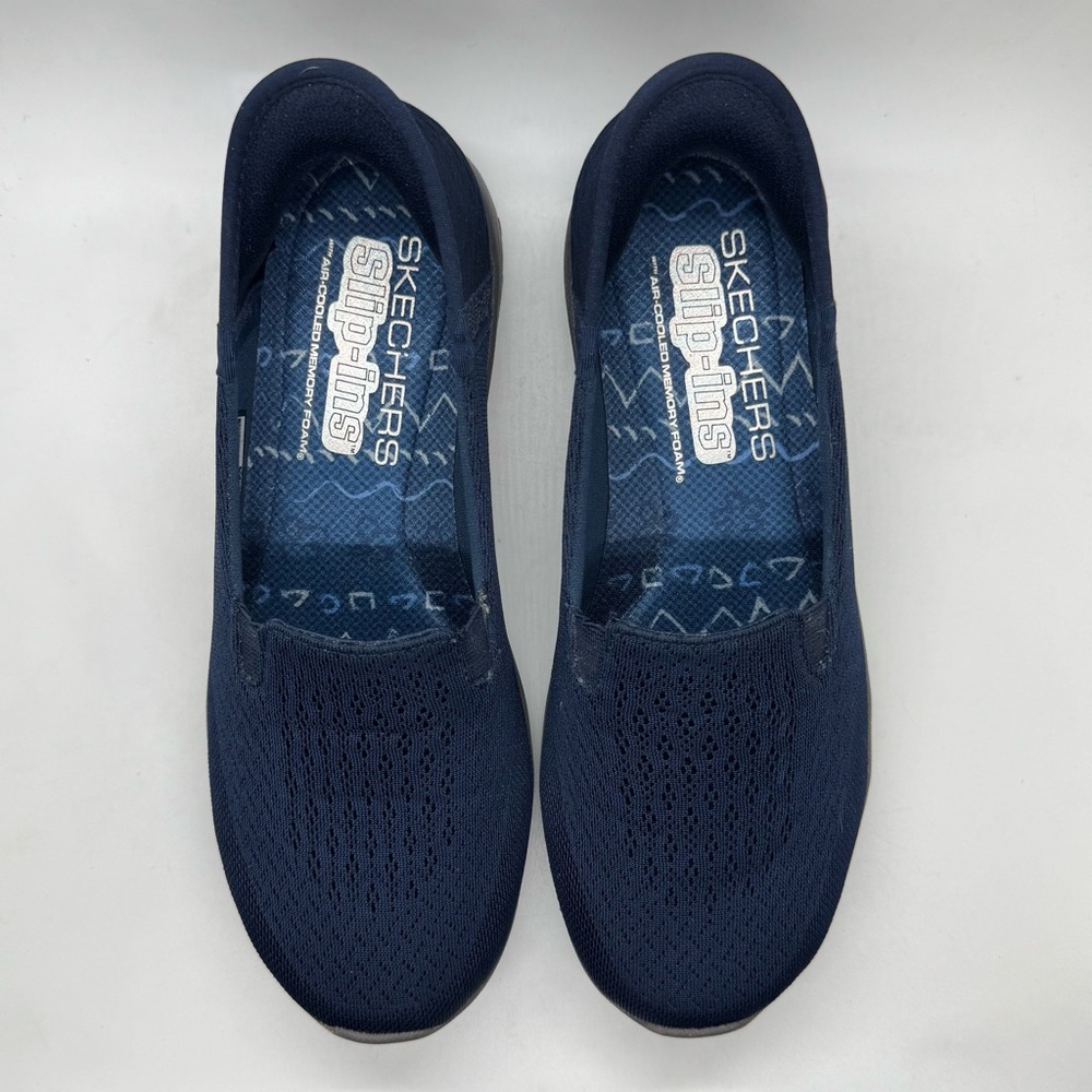 Skechers Navy Slip-On Walking Shoes for Women - Picture 5 of 10